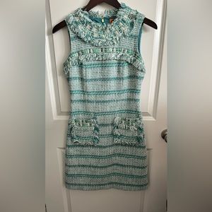 Tory Burch Curtis Tweed Dress Size 2